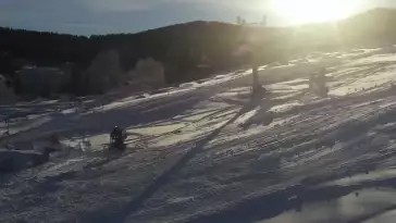 Czarna Góra Resort - widok na trasy zjazdowe oraz wyciąg.