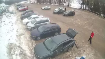 Kamera na parking przy stacji narciarskiej CZARNÓW SKI