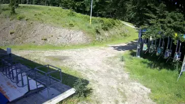 Czarny Groń - widok na stok pośredni