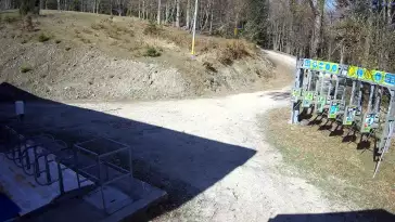 Czarny Groń - widok na stok pośredni