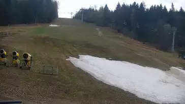 Kamera na żywo na stok Czarny- Groń w Rzykach.