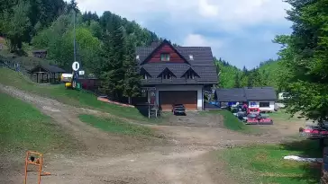Kamera na żywo na stok Czarny- Groń w Rzykach.