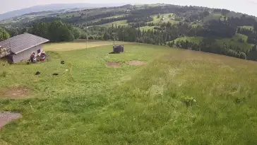 Widok na stację narciarską Czerwienne SKI na Podhalu.