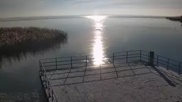 Ujęcie z kamery na promenadę w Dąbkach