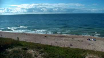 Widok z Kamery na plażę w Darłowie
