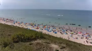 Widok z Kamery na plażę w Darłowie