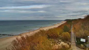 Plaża w Dziwnowie oglądaj w sezonie letnim.