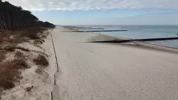 Wydmy w Dźwirzynie z kamery online.