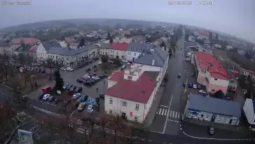 Widok na deptak w mieście Gąbin