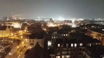 Gdańsk - widok z kamery na Starówkę od strony Motławy