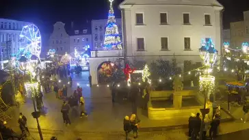 Ujęcie na przepiękne miasteczko - Gliwice.