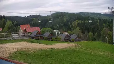 Obraz z kamery na stoku w ośrodku narciarskim Henryk SKI