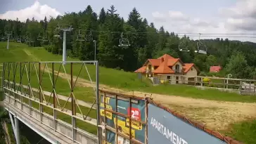 Obraz z kamery na stoku w ośrodku narciarskim Henryk SKI