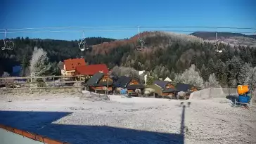 Obraz z kamery na stoku w ośrodku narciarskim Henryk SKI
