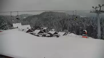 Obraz z kamery na stoku w ośrodku narciarskim Henryk SKI