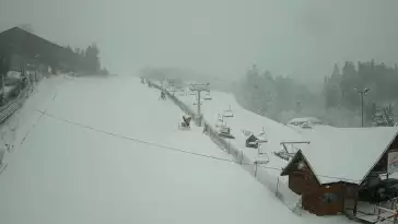 Widok z Kamery na stok w centrum Krynicy - NOWOŚĆ