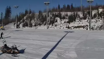 Widok na Trasy Biegowe w Istebnej Kubalonce - oglądaj zimą