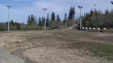 Widok na Trasy Biegowe w Istebnej Kubalonce - oglądaj zimą