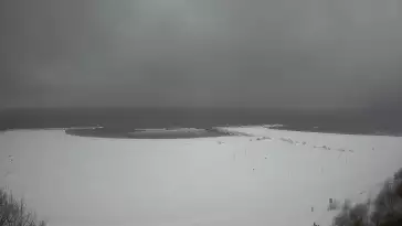 Widok na sztuczną plaże w Jarosławcu