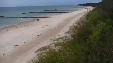 Kamera w Jarosławcu z widokiem na plażę