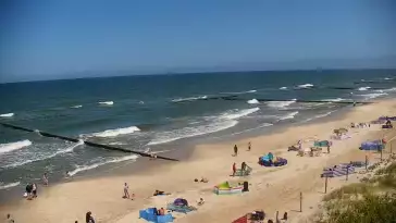 Kamera w Jarosławcu z widokiem na plażę
