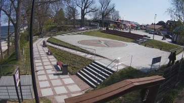 Widok z Kamery na plac widokowy Róża Wiatrów w Jarosławcu