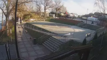 Widok z Kamery na plac widokowy Róża Wiatrów w Jarosławcu