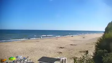 Widok z Kamery na plażę z kurortu Jastrzębia Góra