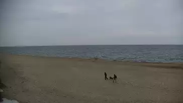 Widok z Kamery na plażę z kurortu Jastrzębia Góra