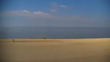 Widok z Kamery na plażę z kurortu Jastrzębia Góra