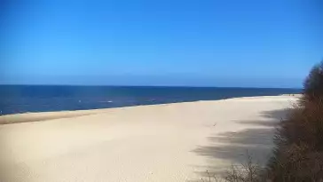 Widok z Kamery na plażę z kurortu Jastrzębia Góra