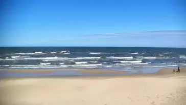 Widok z Kamery na plażę z kurortu Jastrzębia Góra