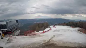 Jaworzyna Krynicka - widok z kamery na kolej Harnaś Express NOWOŚĆ