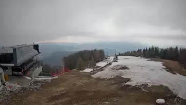 Jaworzyna Krynicka - widok z kamery na kolej Harnaś Express NOWOŚĆ