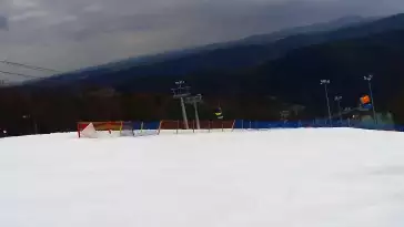 Kamera z widokiem na trasy nr 1 na Jaworzynie Krynickiej.