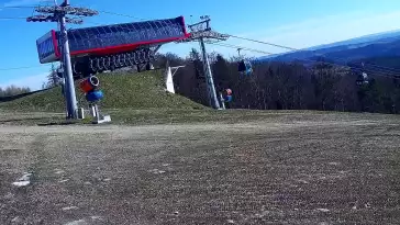 Kamera z widokiem na trasy nr 1 na Jaworzynie Krynickiej.