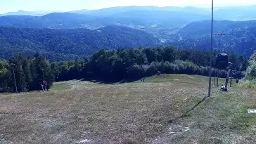 Kamera z widokiem na trasy nr 1 na Jaworzynie Krynickiej.