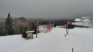 Widok na Tatry z obrotowej kamery na Jaworzynie Krynickiej