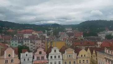 Widok z Kamery na panoramę miasta Jelenia Góra