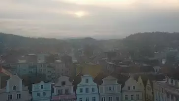 Widok z Kamery na panoramę miasta Jelenia Góra
