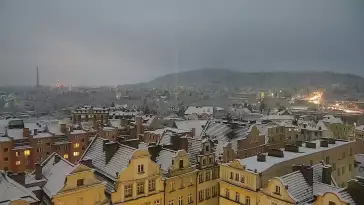 Widok z Kamery na panoramę miasta Jelenia Góra