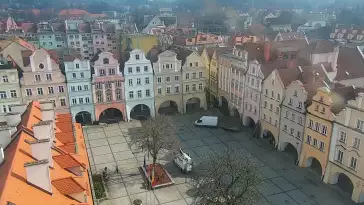 Widok z Kamery na panoramę miasta Jelenia Góra