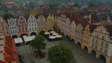 Widok z Kamery na panoramę miasta Jelenia Góra