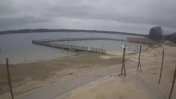 Widok na Jezioro Białe znajdujące się we wschodniej Polsce.