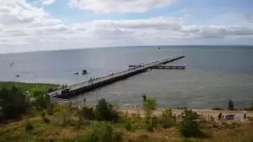 Widok na Promenadę i Molo w Juracie