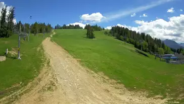 Zdjęcie z kamery na stację Jurgów ski Hawrań