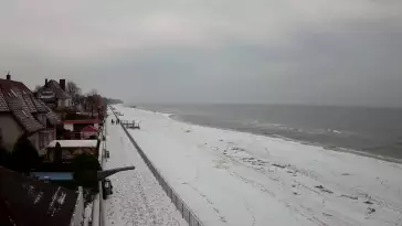 Sarbinowo plaża kamera na plaży