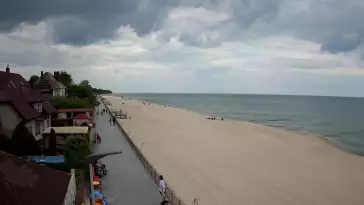 Sarbinowo plaża kamera na plaży