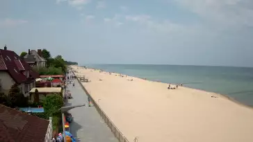 Sarbinowo plaża kamera na plaży
