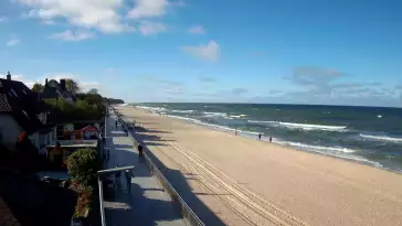 Sarbinowo plaża kamera na plaży